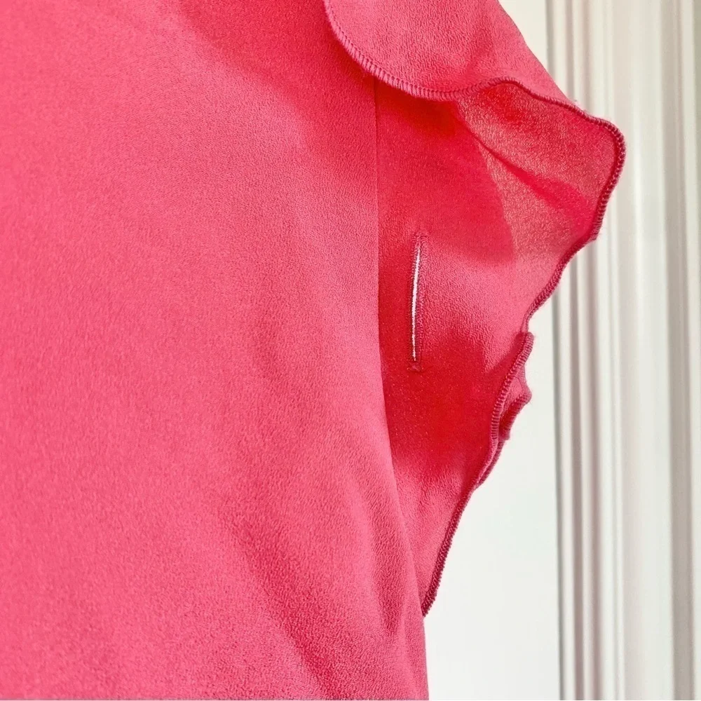 *Missing Belt* The Limited Pink Sleeveless Ruffle shift dress - Picture 11 of 12